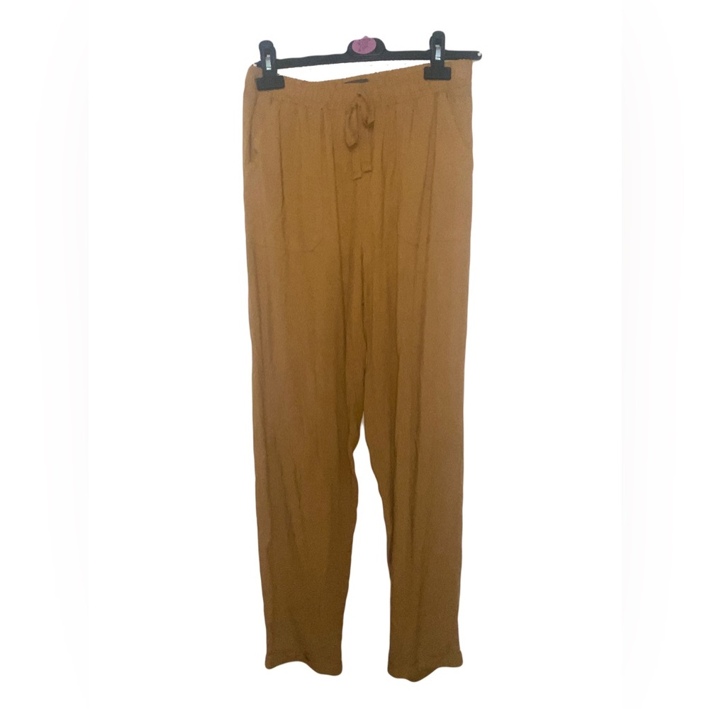 Golden casual pants